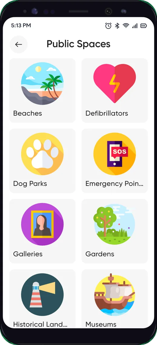 Discover Plymouth app - Public Spaces - beaches, dog parks, galleries and museums